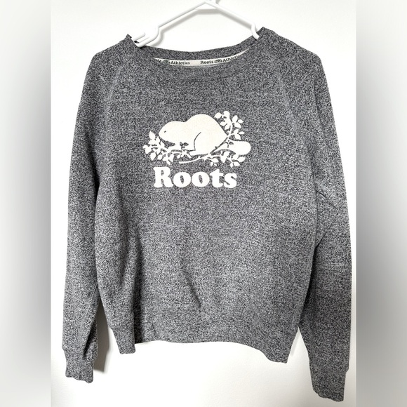 Roots Classic Salt and Pepper Crewneck Sweater - Picture 1 of 4